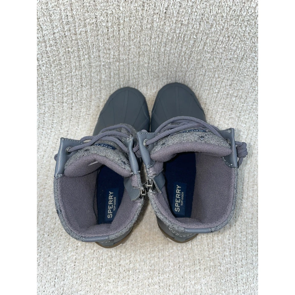 Bota de pato acolchada de lana SPERRY Syren Gulf en gris talla 8M para mujer Foto 4 de 4