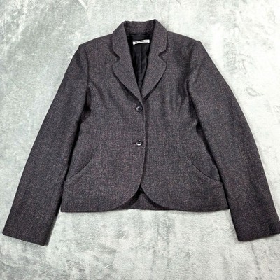 Jil Sander Blazer 38 Blue Gold Metallic Wool Alpaca Italy Raf Simons 09 Jacket