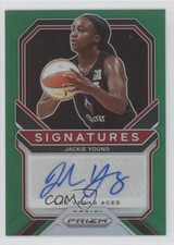 2021 Panini Prizm WNBA Signatures Green Prizm Jackie Young #SG-JYG Auto 0k9w