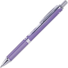 Violet Retractable Gel Pen - EnerGel Alloy RT 0.7mm for Smooth Writing