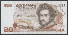 Austria 20  Schilling 1986  XF++  P. 148,  Banknotes, Circulated