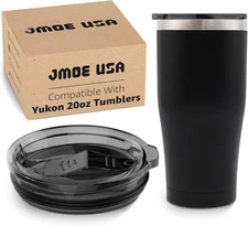 Jmoe USA Replacement Lid For Yukon 20 oz Freedom Tumbler | Slider Lid, Leakproof