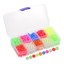  1000 Pcs Fly Fishing Accessories for Trout Small Glow Beads Soft Fluorescent