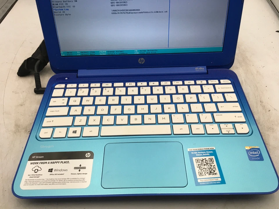 HP STREAM 11 D010NR - BOOTS TO BIOS - INTEL CELERON N2840 - 2GB RAM - READ - BB! - Image 3 of 4