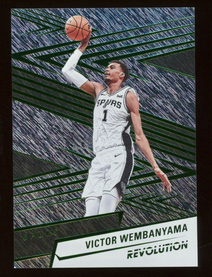 2024-25 Panini Revolution Green Storm Victor Wembanyama Spurs #/149 Card #79