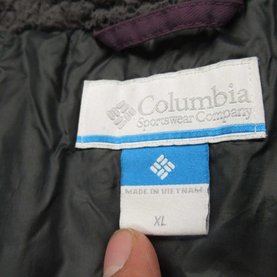 Chaqueta Columbia Mujer XL Púrpura Impermeable Aislada Cremallera Completa Grandeur Peak Foto 4 de 4