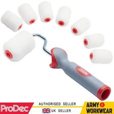 Door Radiators Ultra Smooth Micro Paint Rollers 8 x 2 inch & ProDec Handle