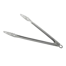 Kuhn Rikon Locking BBQ Tongs, 17.5-Inch, Stainless Steel