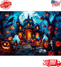Puzzle for Adults 500 Pieces - Halloween House Jigsaw Puzzle - Moonlight Shining