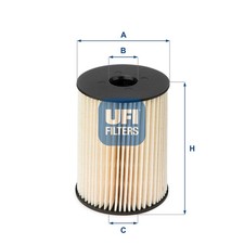 UFI Kraftstofffilter 26.054.00 Filtereinsatz für GTC A04 ZAFIRA OPEL ASTRA L70