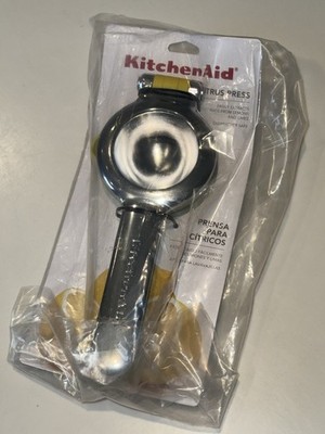 KitchenAid Citrus Press Lemon/Lime Squeezer w/ Strainer, Hopper, & Spout NEW NIP