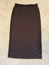 Josephine Chaus Studio Back Slit Elastic Waist Maxi Skirt Size Large