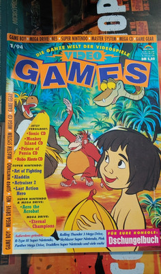Video Games 1/94 1994 (Nintendo NES/SNES, Sega Mega Master) Magazin