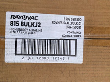 Bulk AA Batteries - 620 Count Rayovac High Energy Alkaline EXP 12/2033