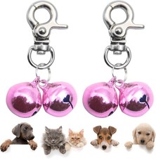Bells for Dog Collars - 2 Pack Pet Hanging Ring Bell Accessories for Dog  Cat,