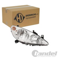 Diederichs Halogen Scheinwerfer Mit Lwr-Motor Rechts FüR Peugeot 307 | 4234980