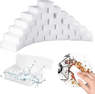 Radierschwamm Zauberschwamm Magic Sponge Eraser 200 Stück, Melamin Reinigungs...