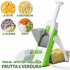 Affettatrice Mandolina Affetta Verdure Manuale Spessore Regolabile Taglia Fette