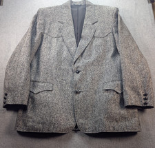 Vintage Pioneer Wear Blazer Wool Blend Western Sport Coat Cowboy Mens No Tag