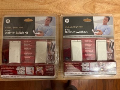 GE 45613 Z-Wave Wireless Control 3-Way On/Off Dimmer Light Switch Kit 2011 NEW