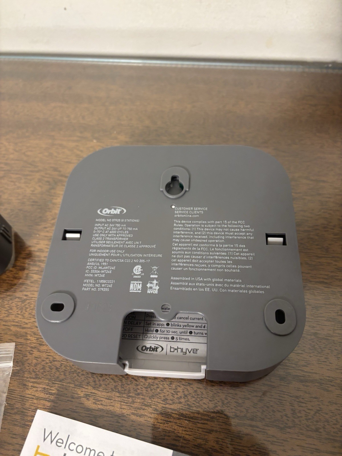 ORBIT 8-ZONE SMART SPRINKLER CONTROLLER - NEW IN OPEN BOX