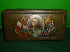 WW1 King George V Christmas Rowntrees Chocolate & Cigarette Tin
