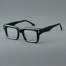 Thick Acetate Square Eyeglass frames Retro Women Men Glasses Full Rim Spectacles