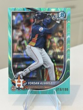 2025 Bowman Chrome - Yordan Alvarez #81 Aqua Raywave Refractor /199