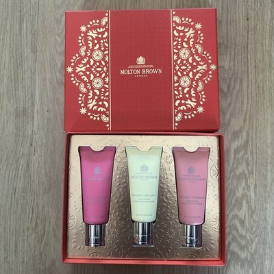 Molton Brown Handcreme Geschenkset 3x40ml Luxus Floral & Spicy Feuchtigkeitscreme Trio