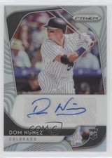 2020 Panini Prizm Rookie Auto Silver Prizm Dom Nunez #RA-DN Auto 0w7