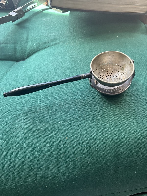 antique  Swivel Tea Strainer