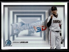 2022 Bowman #B3D-13 Jordan Lawlar Bowman in 3D Baseball Card 0603E
