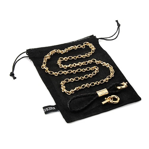 DYRBERG/KERN de DINAMARCA! Collar chapado en oro brillante Angilia Collection Foto 3 de 3