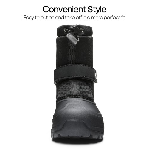 Little/Big Toddler Kids Snow Mid-calf Boots Waterproof Hiking Outdoor Shoes - Picture 22 of 73