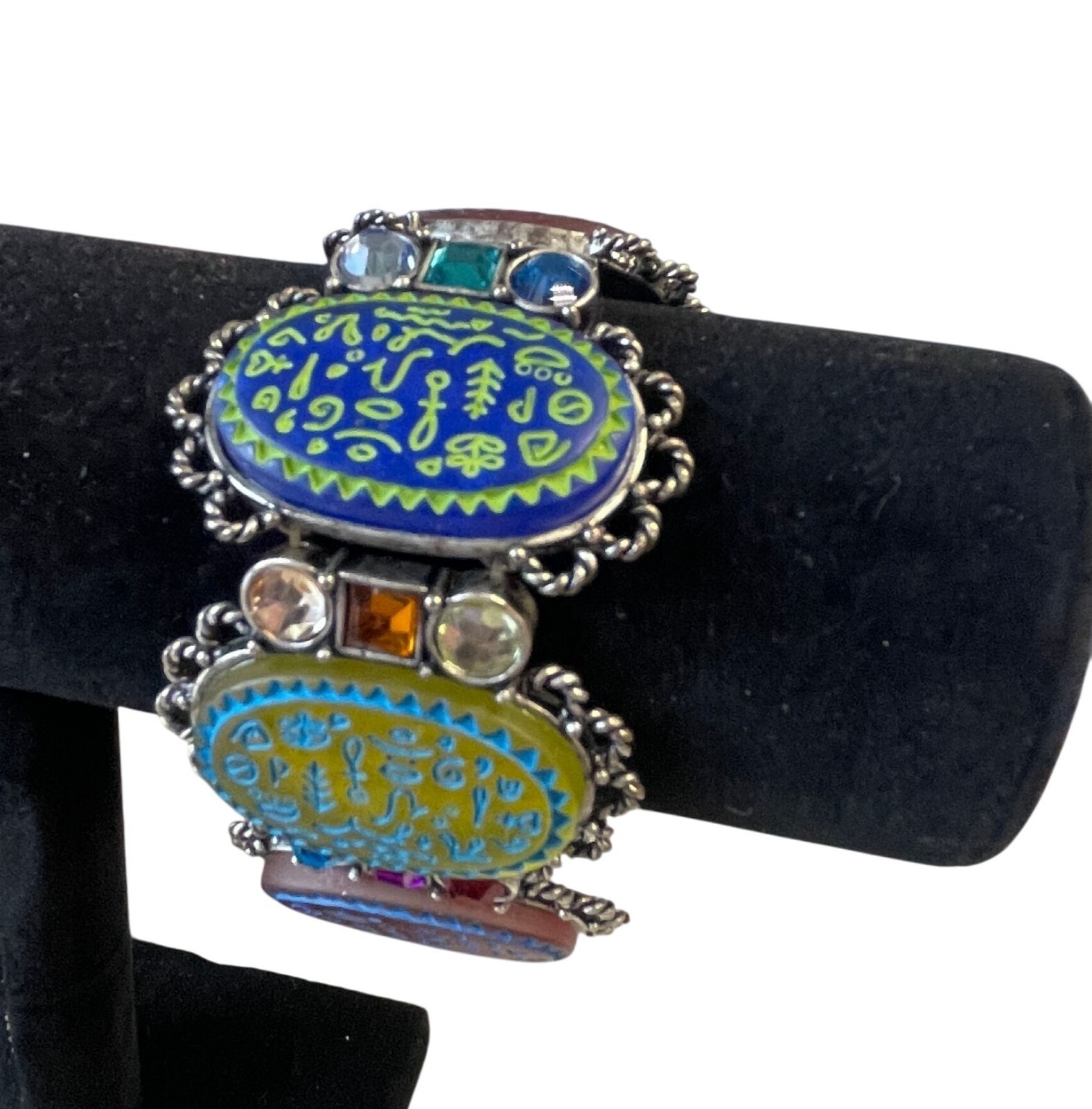 Chico's Luxor Multicolor Oval Stretch Statement B… - image 8