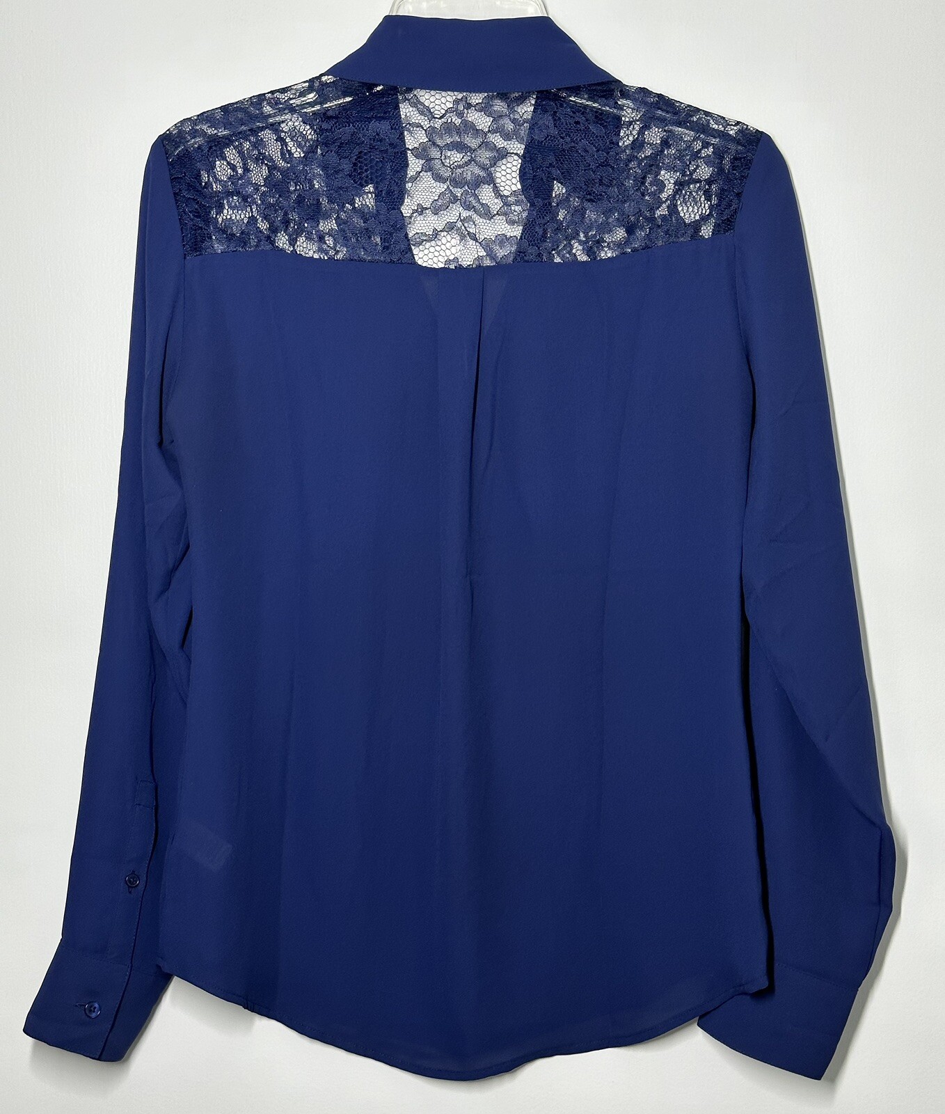 Express Women’s XS Button Down Button Up Shirt Bl… - image 2