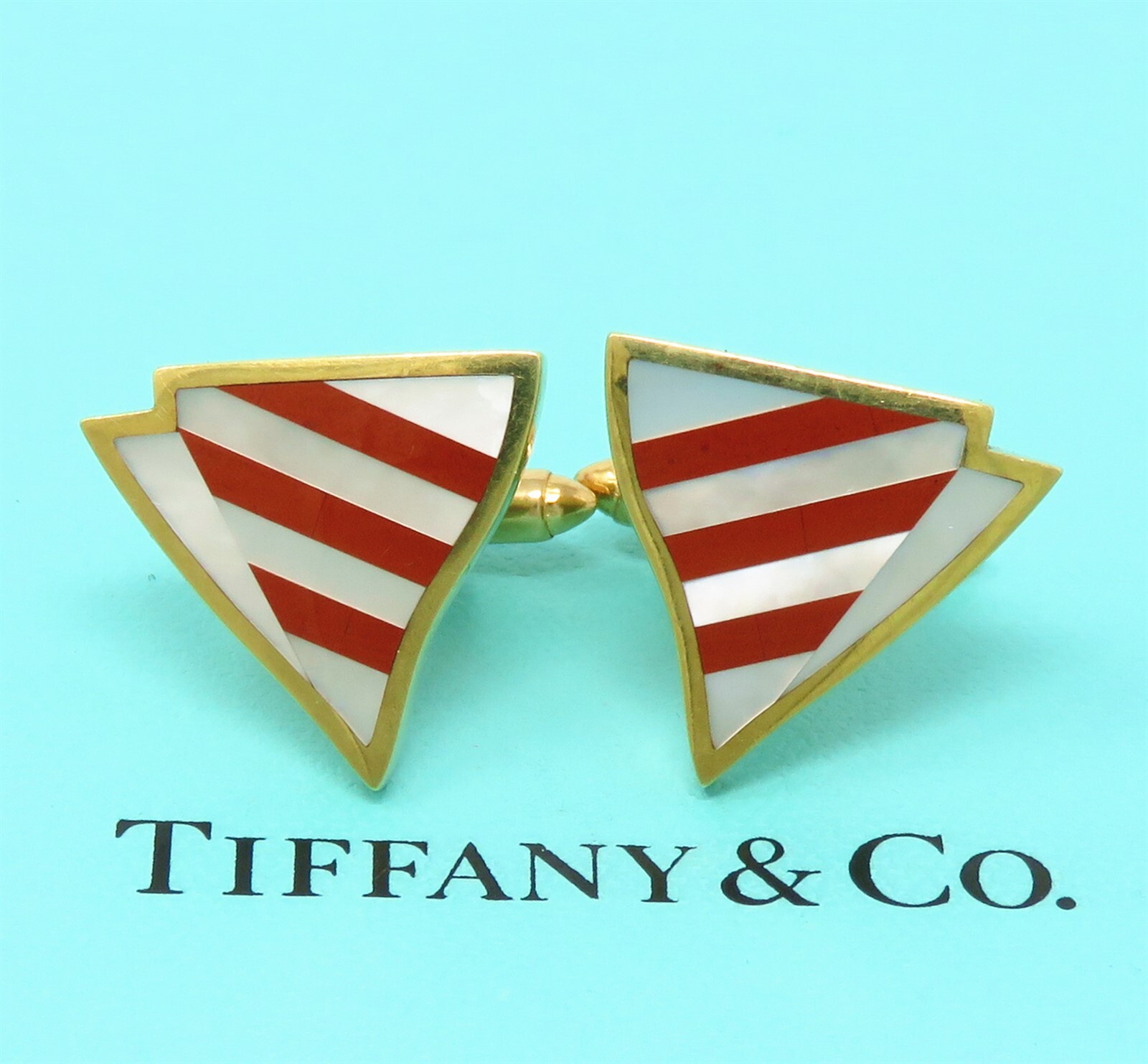 NYJEWEL Tiffany & Co. 18k Yellow Gold Mother of P… - image 1