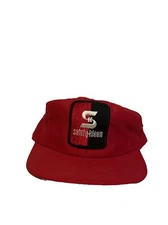 Vintage 80’s SAFETY KLEEN Patch Red SnapBack Trucker Hat