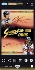 2021 Topps Bunt Jones Acuna Stadium Club Superstar Duos DIGITAL Legendary
