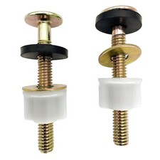 2Pcs Universal Toilet Seat Bolt Screw Set Heavy Duty Hinge Bolt with Plastic Nut