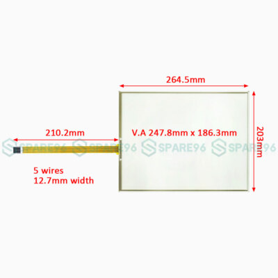 1Pcs  Touch Screen Panel Glass for PPC-125T-BARE PPC-125T-BARE-TE