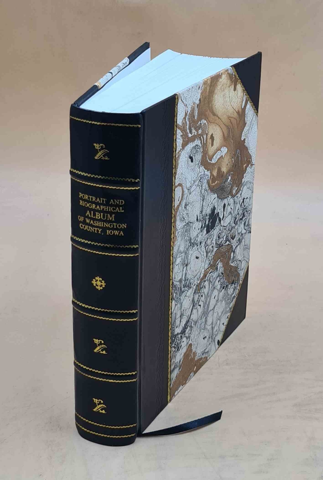 Vintage Leather-Bound Portrait and Biographical Album of Washington County Iowa