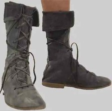 Medieval Gladiator Roman Leather Bootsv high genuine leather SCA LARP