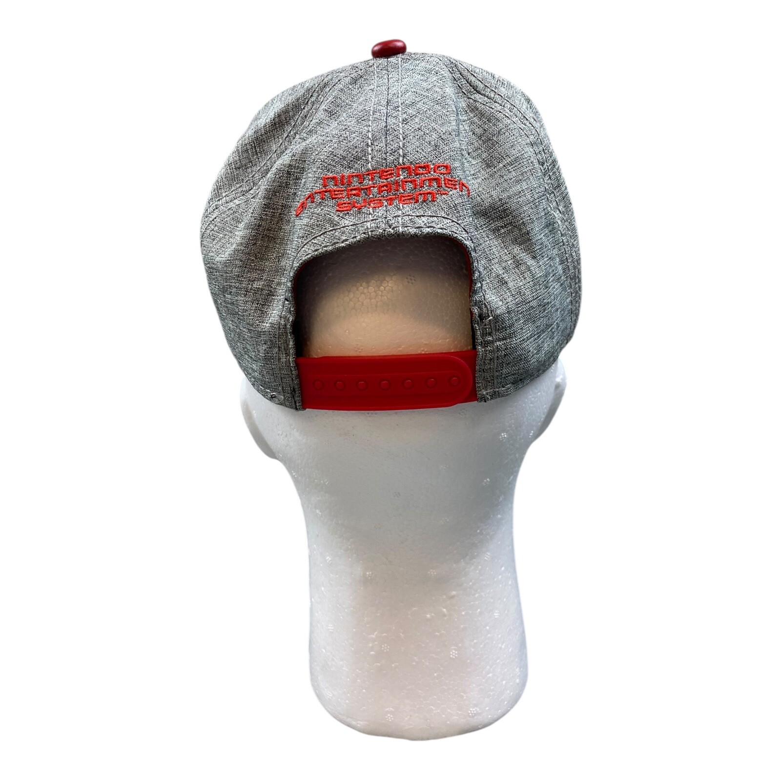 Nintendo NES Controller Hat Snapback Gray Red Fau… - image 7