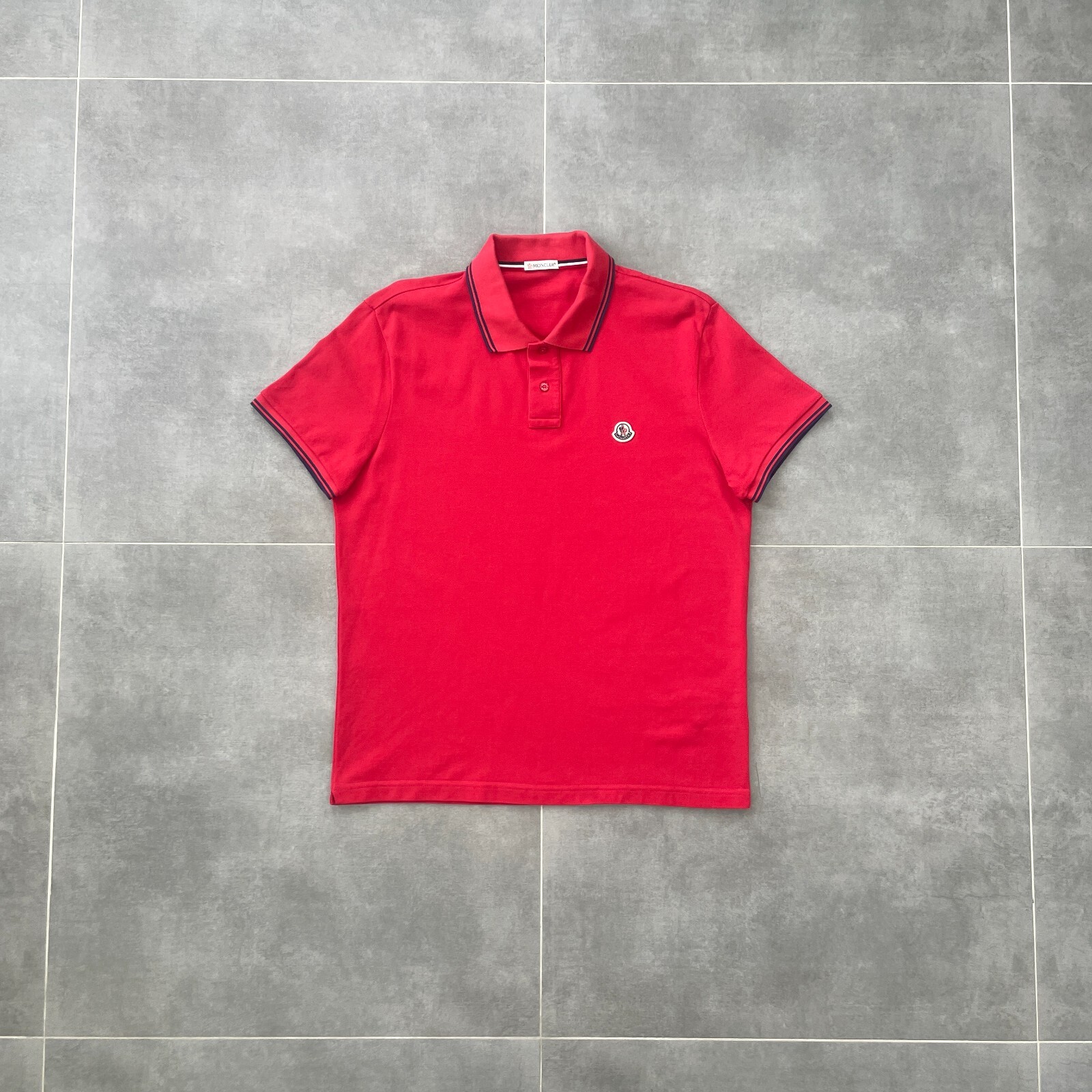 Autentica Moncler Maglia Polo Manica Corta Polo Manica Corta Taglia L