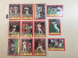 1988 Fleer World Series Complete Set #1-12