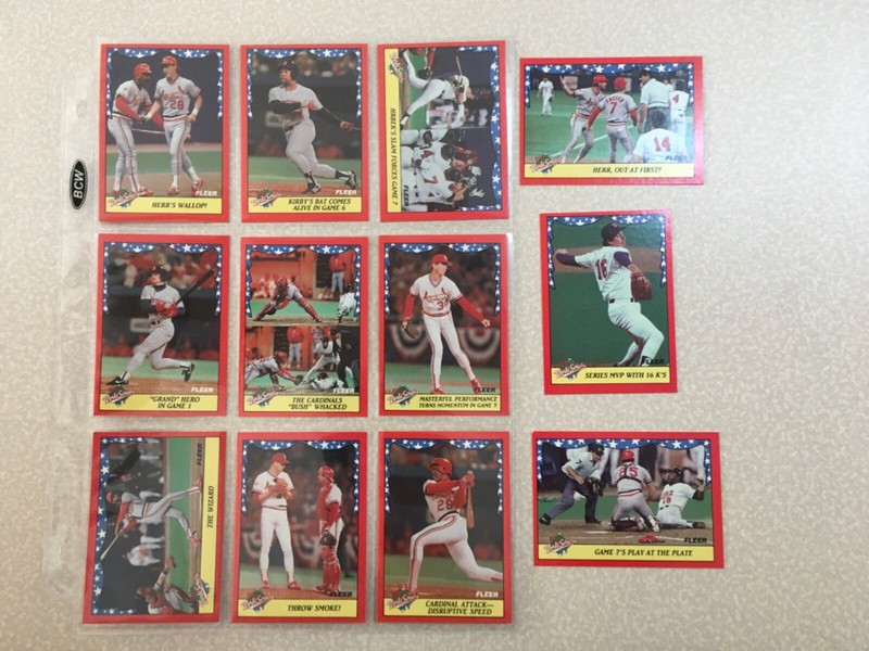1988 Fleer World Series Complete Set #1-12
