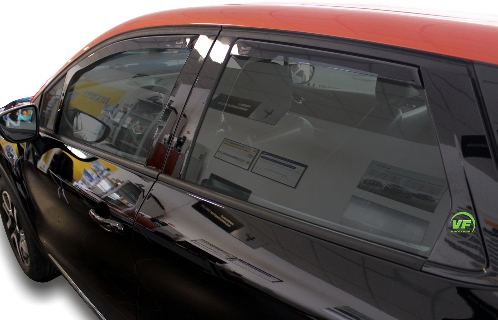 Windabweiser Für Renault Zoe Ab 2013 - 2-tlg. Set Grau