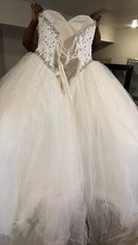 wedding dress size 12 white