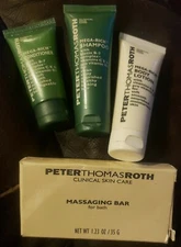 Peter Thomas Roth Travel Set Massaging Bar/Shampoo/Conditioner/Lotion